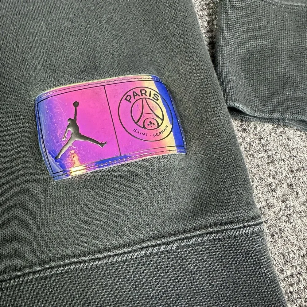 Nike Air Jordan X Paris Saint Germain Hoodie Mens Medium Black Jumpman Logo